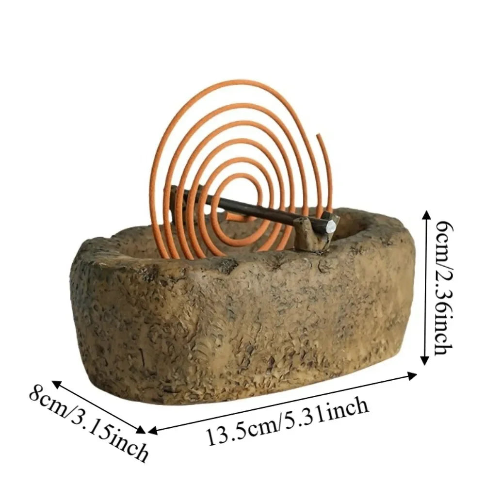 Incense Burner Censer Imitation Stone Tray