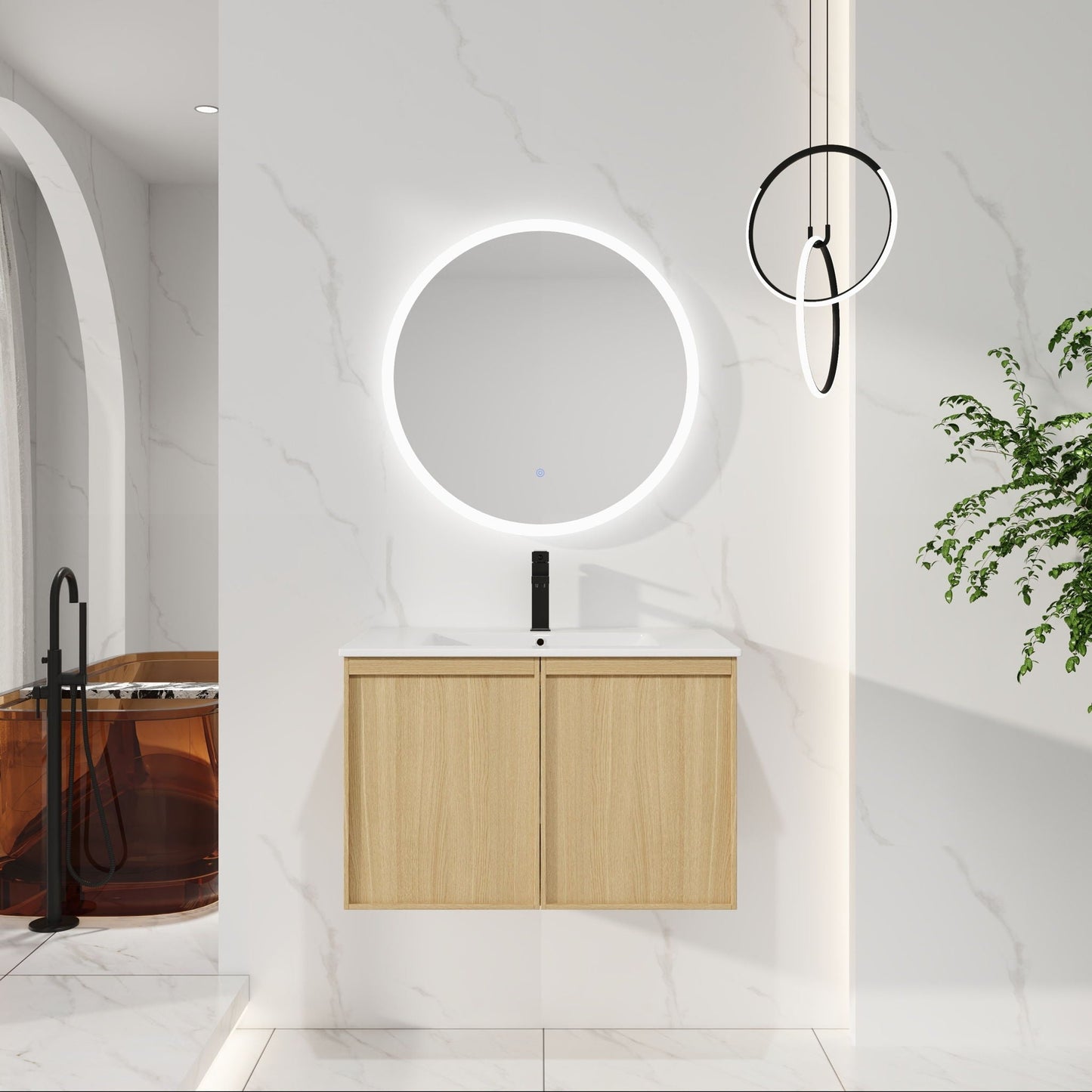 Floating Bathroom Vanity With Sink Combo