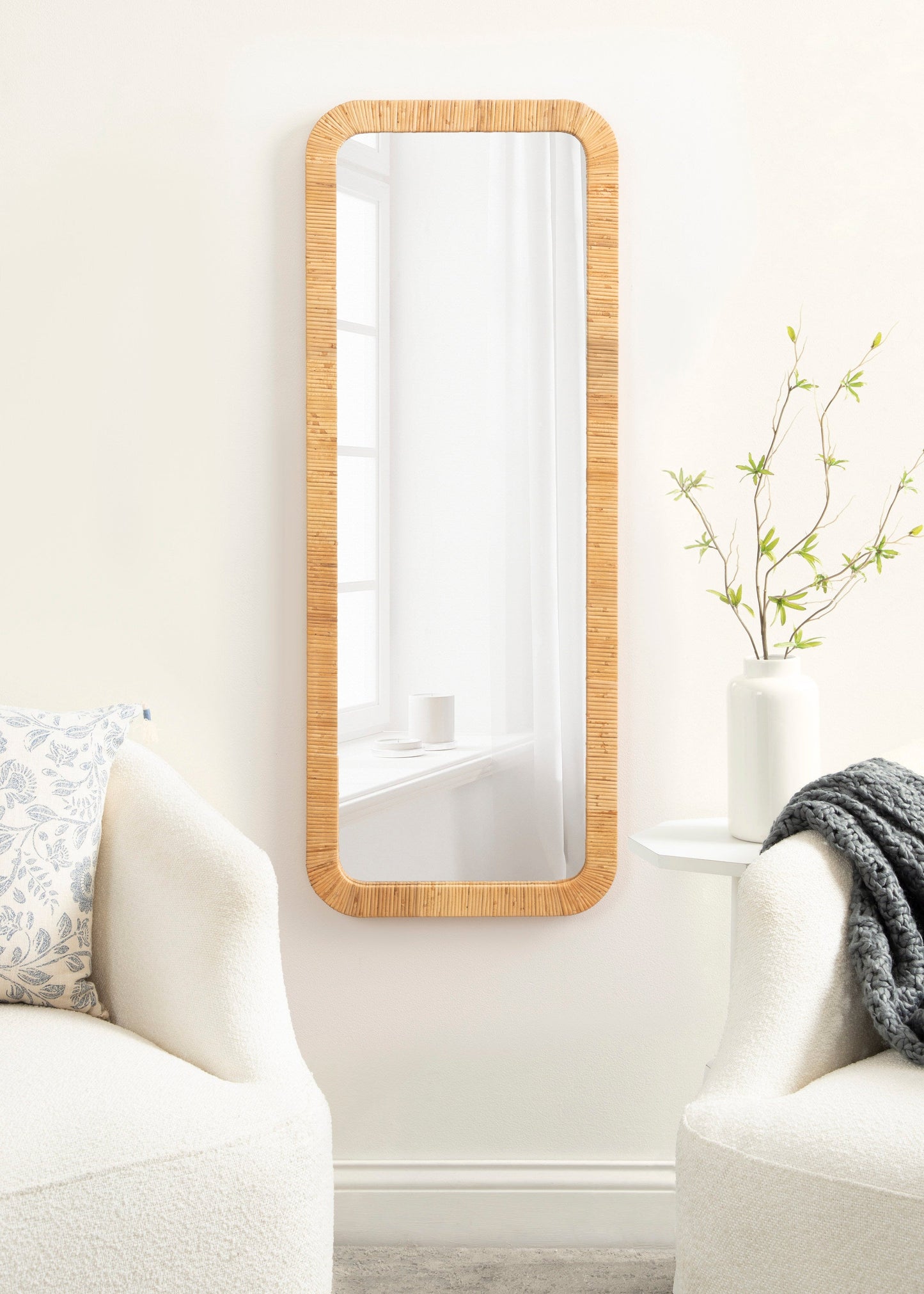 Rahfy Rectangle Framed Wall Mirror