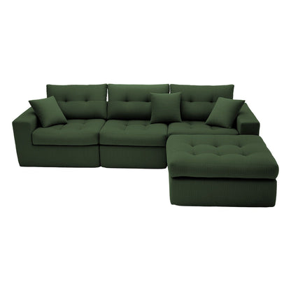 Corner Chaise L-Shaped Sectional Sofa Bed