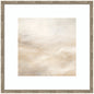 Tonal Abstract Textural White and Beige Light Natural Neutrals by The Creative Bunch Studio Framed Wall Art Print