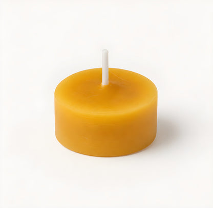 Clear Cupped Tealight Beeswax Candles BULK