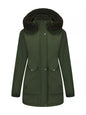 Full Size Fur Hooded Warm Winter Parka Outerwear Plus Size