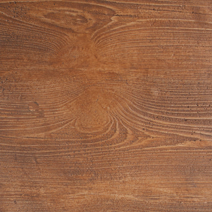 Iris Outdoor Patio Three-Legged Wood-Grain Side Table