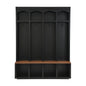Entryway Hall Tree With Bench, 4 Hooks & Open Storage Space