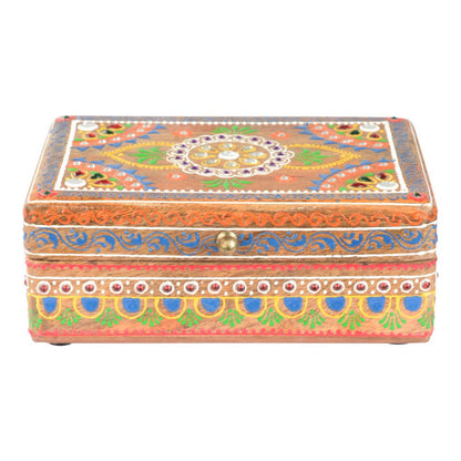 Hand Painted Wooden Trinket Box