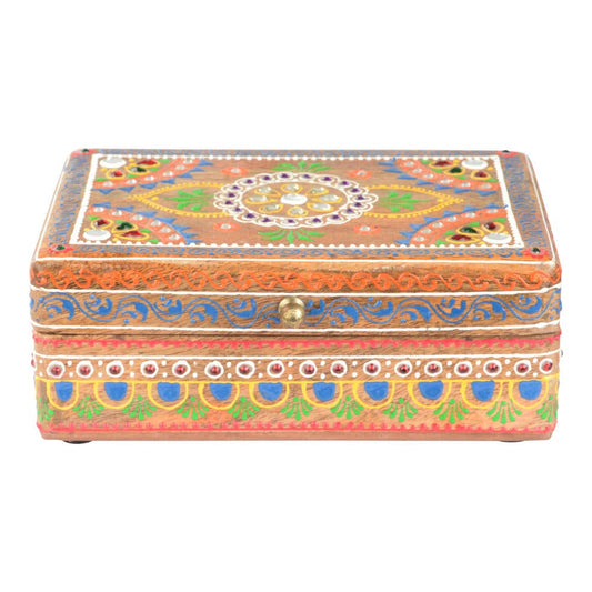 Hand Painted Wooden Trinket Box