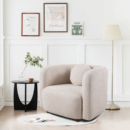 Japandi Style Accent Square Chair