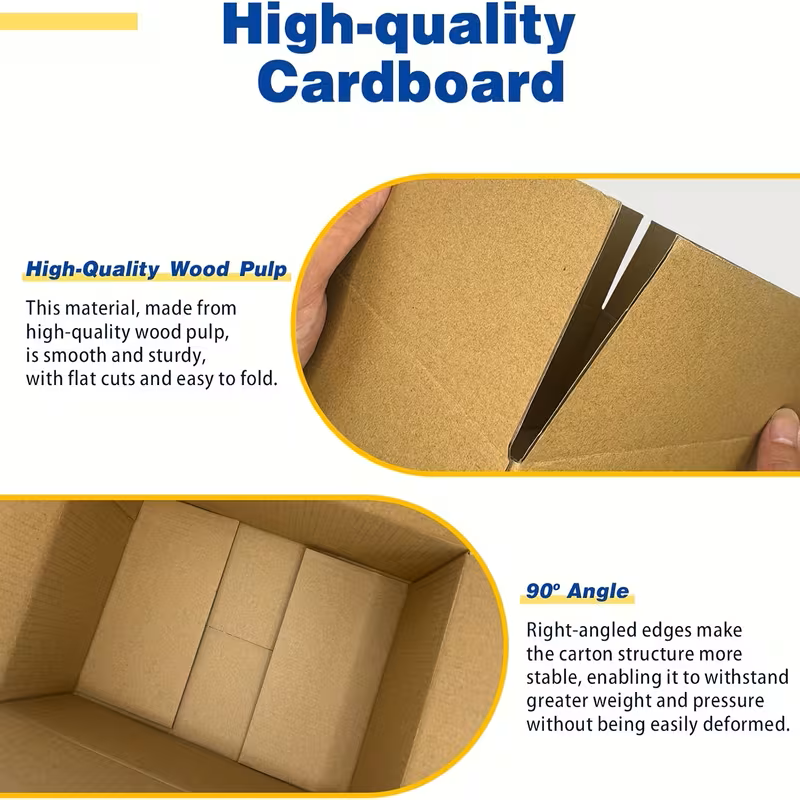 Multi Size/Pack - Corrugated Cardboard Packing Shipping Mailing Moving Boxes