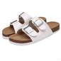 Soft Casual Slippers Women Summer Beach Slides Slippers Flip Flops Non-slip Buckle Strap Girls Indoor Outside Shoes Adjustable Double Buckle Strap Casual Comfort Footbed Slides Sandals For Indoor And Outdoor Beach