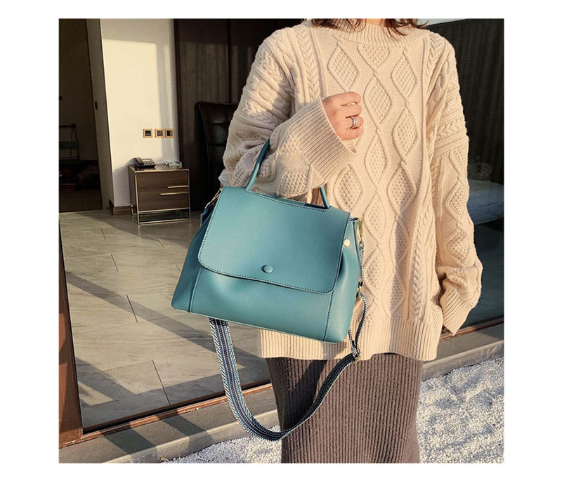 Casual Simple Leather Crossbody Bag For Women And Girls Designer Shoulder Messenger Travel Bag For Ladies