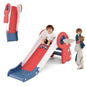 3 in 1 Toddler Slide Baby Slide Climber Playset with Basketball Hoop and Basketball