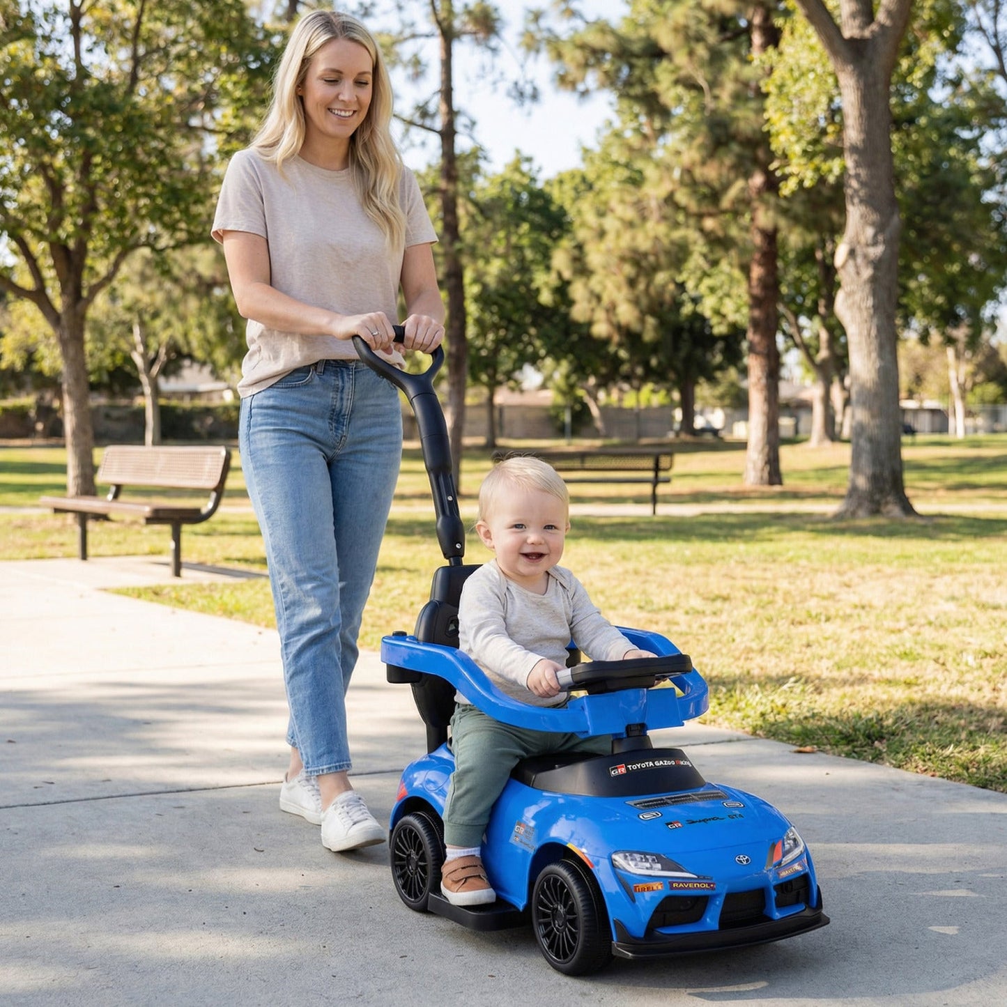 3-in-1 Toyota Licensed Foot-to-Floor Stroller Sliding Walking Toy