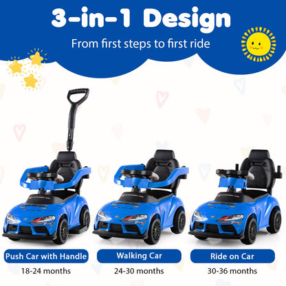 3-in-1 Toyota Licensed Foot-to-Floor Stroller Sliding Walking Toy