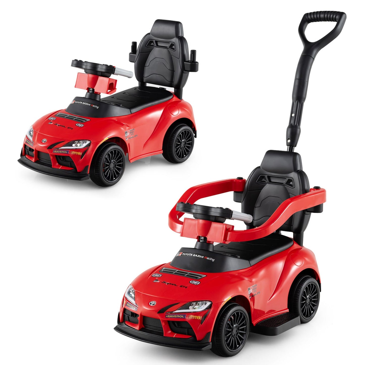3-in-1 Toyota Licensed Foot-to-Floor Stroller Sliding Walking Toy