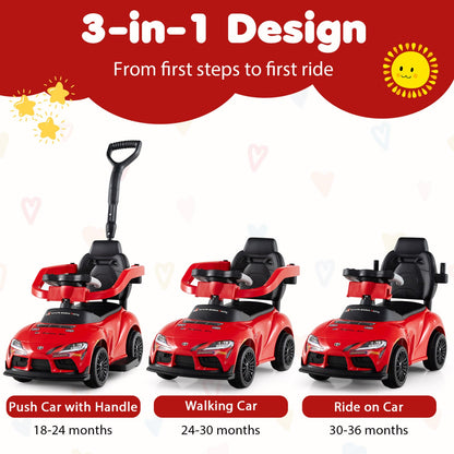 3-in-1 Toyota Licensed Foot-to-Floor Stroller Sliding Walking Toy