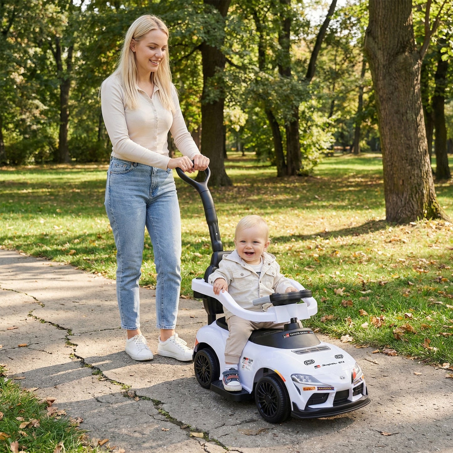 3-in-1 Toyota Licensed Foot-to-Floor Stroller Sliding Walking Toy
