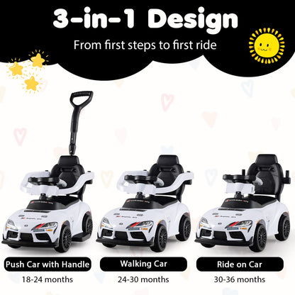 3-in-1 Toyota Licensed Foot-to-Floor Stroller Sliding Walking Toy