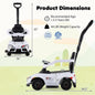 3-in-1 Toyota Licensed Foot-to-Floor Stroller Sliding Walking Toy