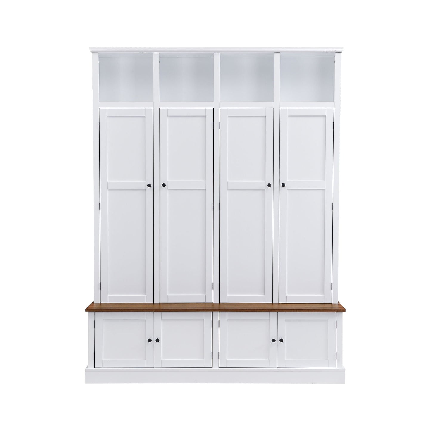 Hall Tree With Bench And Cabinet