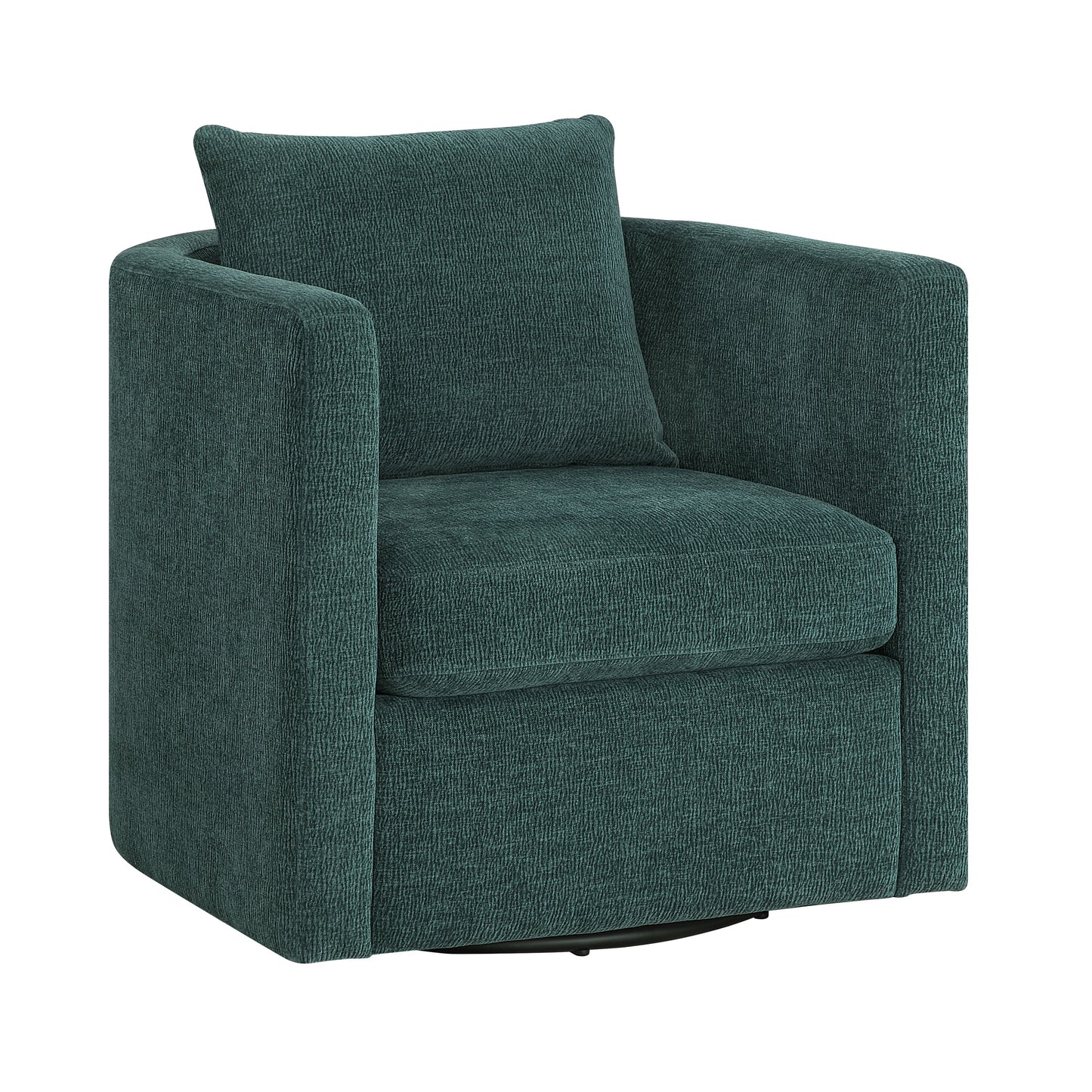 Sutton Peacock Swivel Barrel Chair
