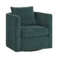 Sutton Peacock Swivel Barrel Chair