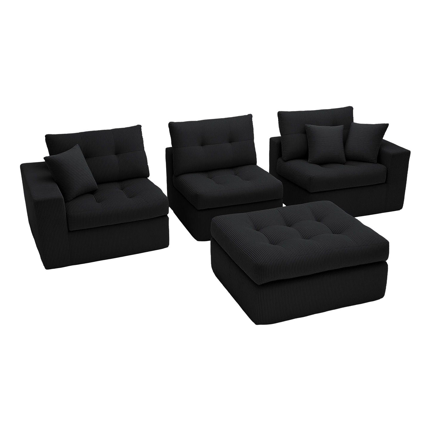 Corner Chaise L-Shaped Sectional Sofa Bed