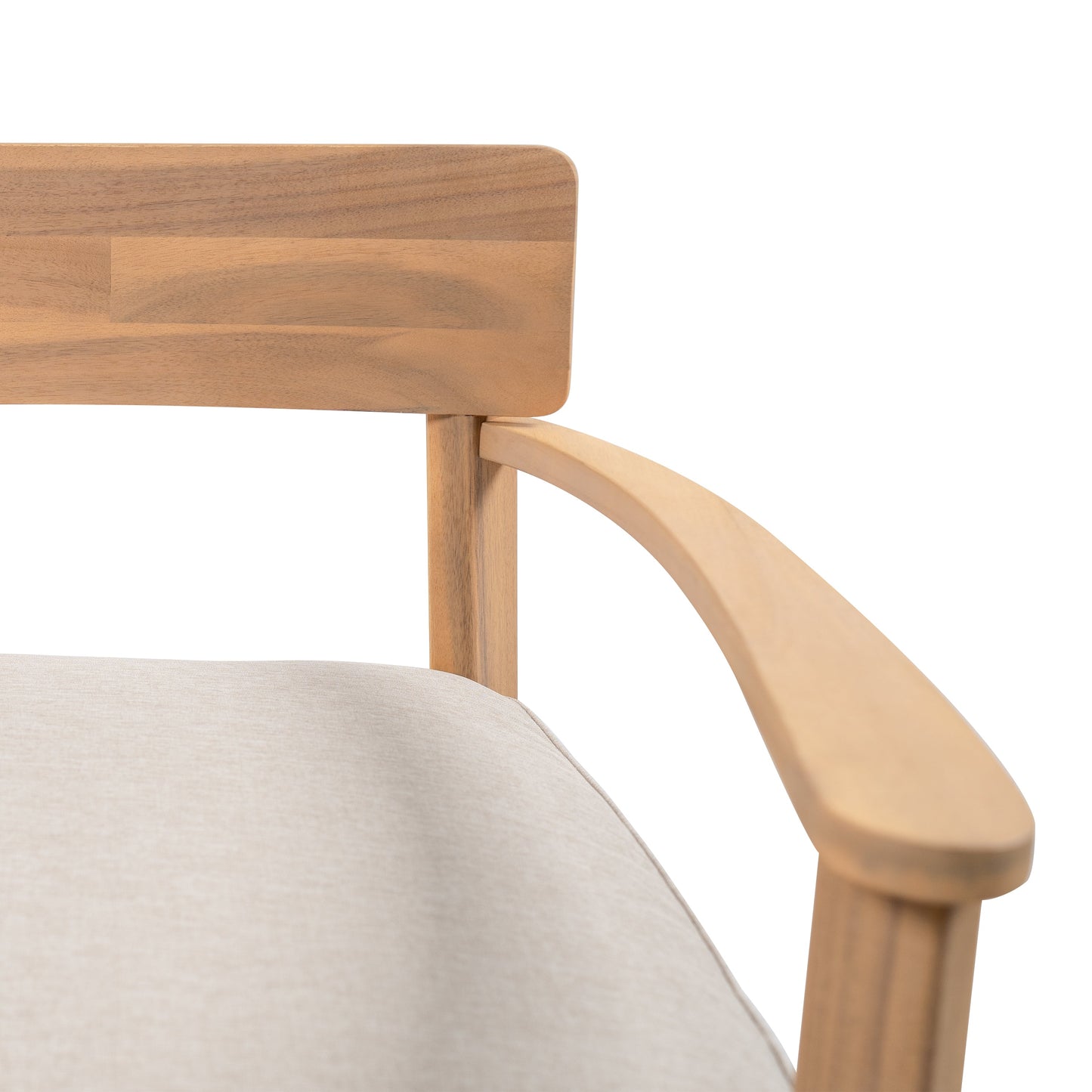 Mallorca Acacia Wood Club Chair With Seat Cushion