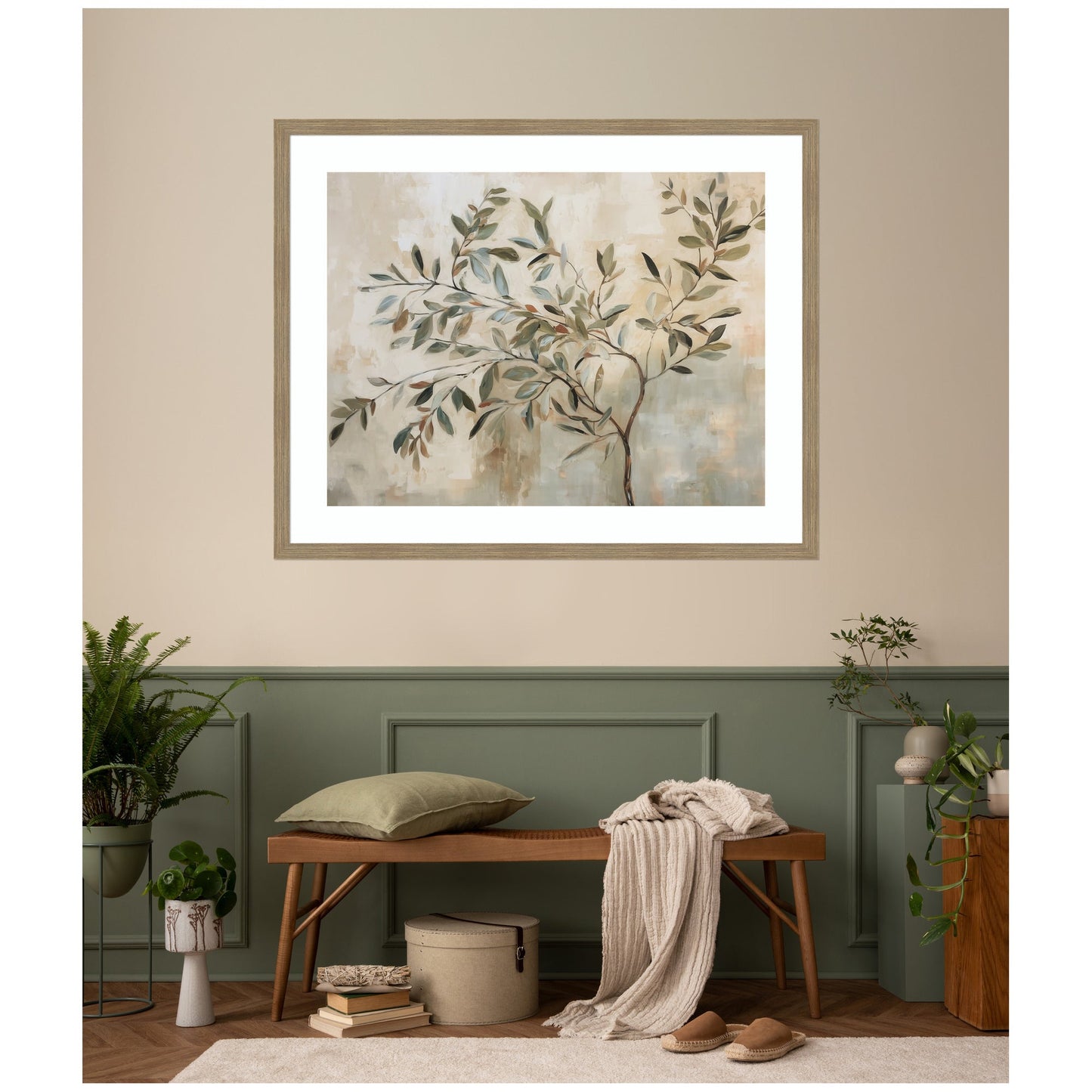 Olive Tree Abstract No. 31 by The Creative Bunch Studio Framed Wall Art Print