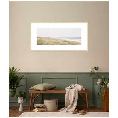 Peaceful and Serene Coastal Landscape by The Creative Bunch Studio Framed Wall Art Print