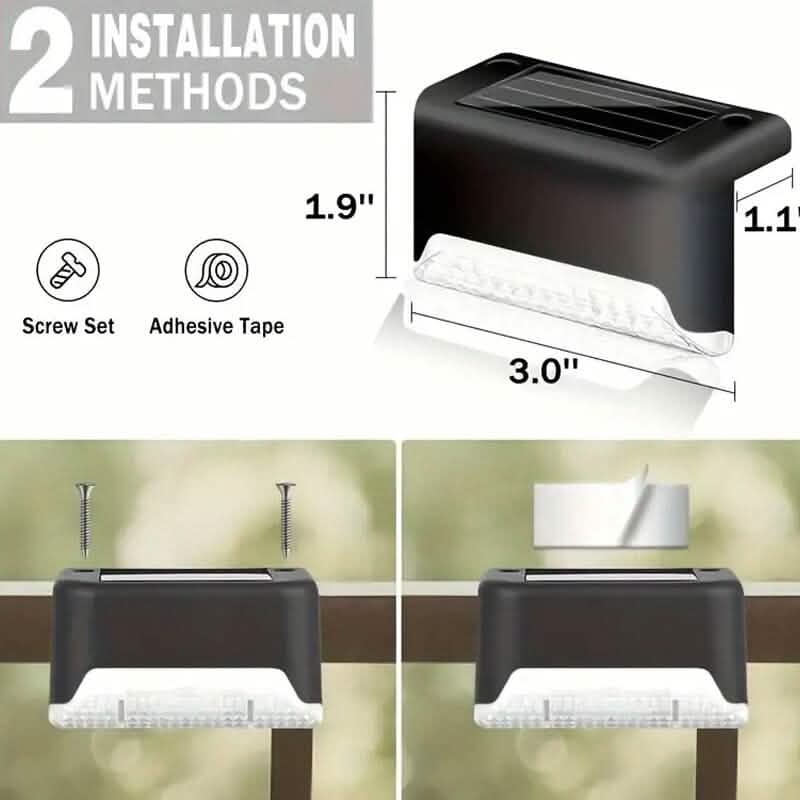 4-Pack: Solar Outdoor Garden Deck Lights