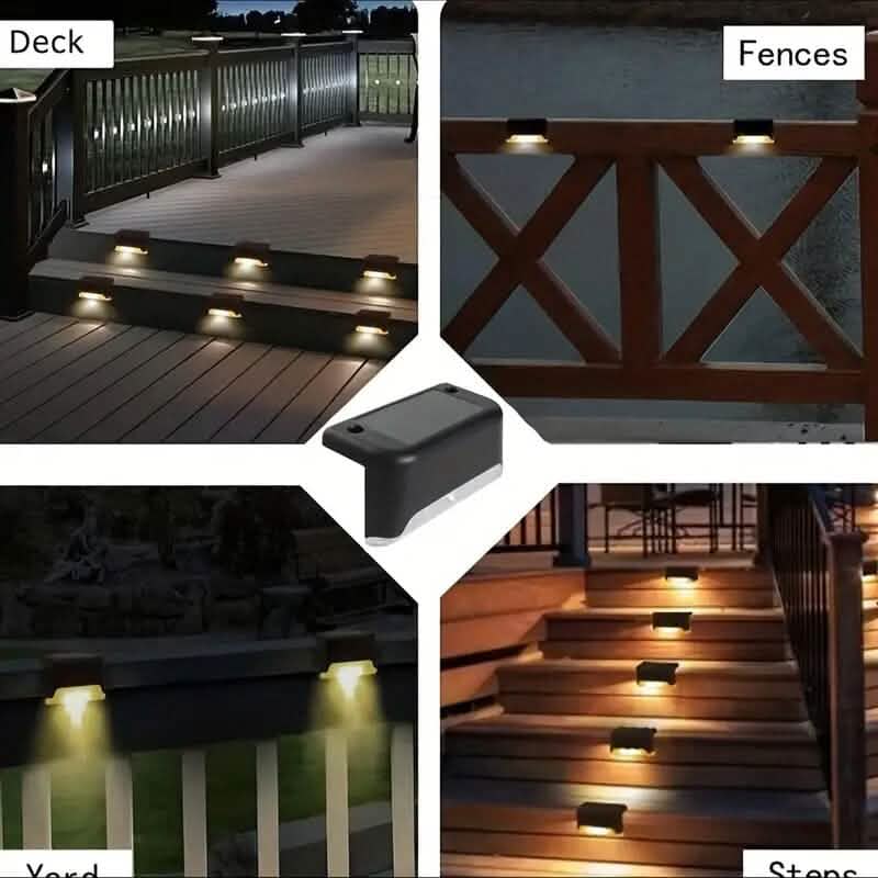 4-Pack: Solar Outdoor Garden Deck Lights