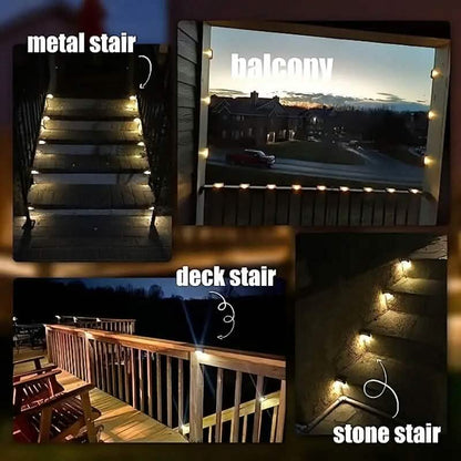 4-Pack: Solar Outdoor Garden Deck Lights