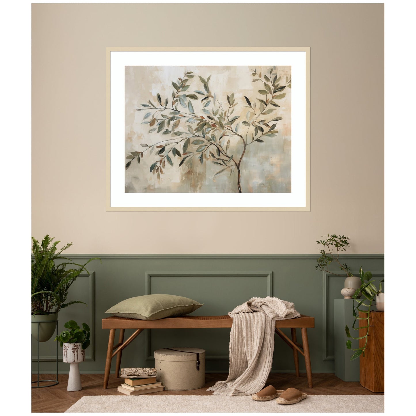 Olive Tree Abstract No. 31 by The Creative Bunch Studio Framed Wall Art Print