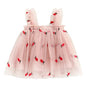 stylesilove Baby Toddler Girls Sleeveless Fruit Daisy Mesh Tulle Flower Girl Dress Birthday Wedding Party Tutu Sundress
