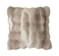 Fennco Styles Luxury Faux Fur Decorative Filled Throw Pillow 18" W x 18" L – Ivory Plush Fluffy Cushion for Couch, Bedroom, Living Room and Office Décor