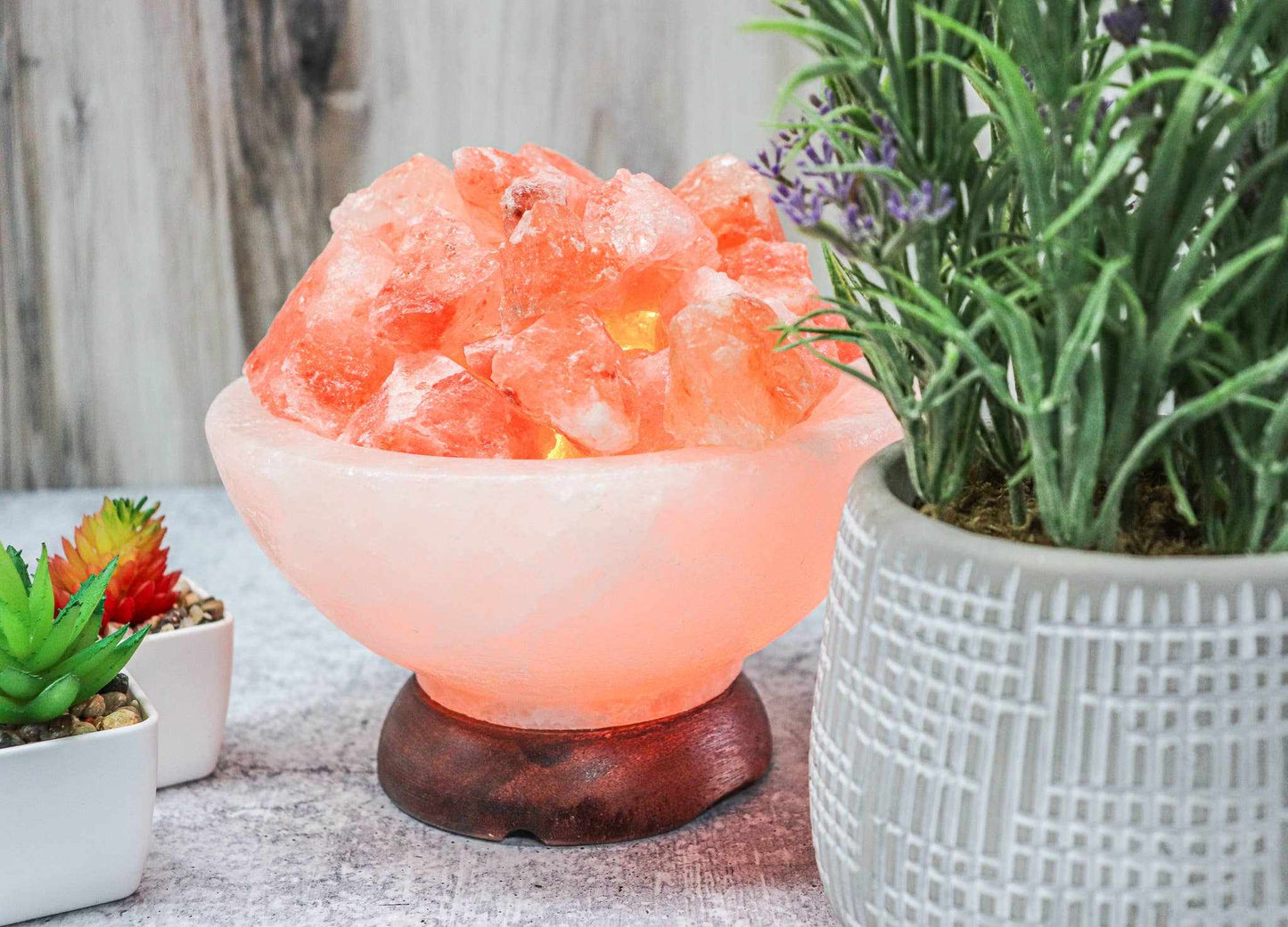 Himalayan Salt "Fire On Ice" Abundance Bowl 7"
