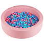 42.5 Inch Round Foam Ball Pits with 25D Sponge Filling and Washable PU Cover for Toddlers