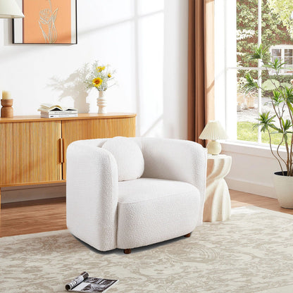 Japandi Style Accent Square Chair