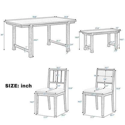 6 Piece Kitchen & Dining Room Furniture