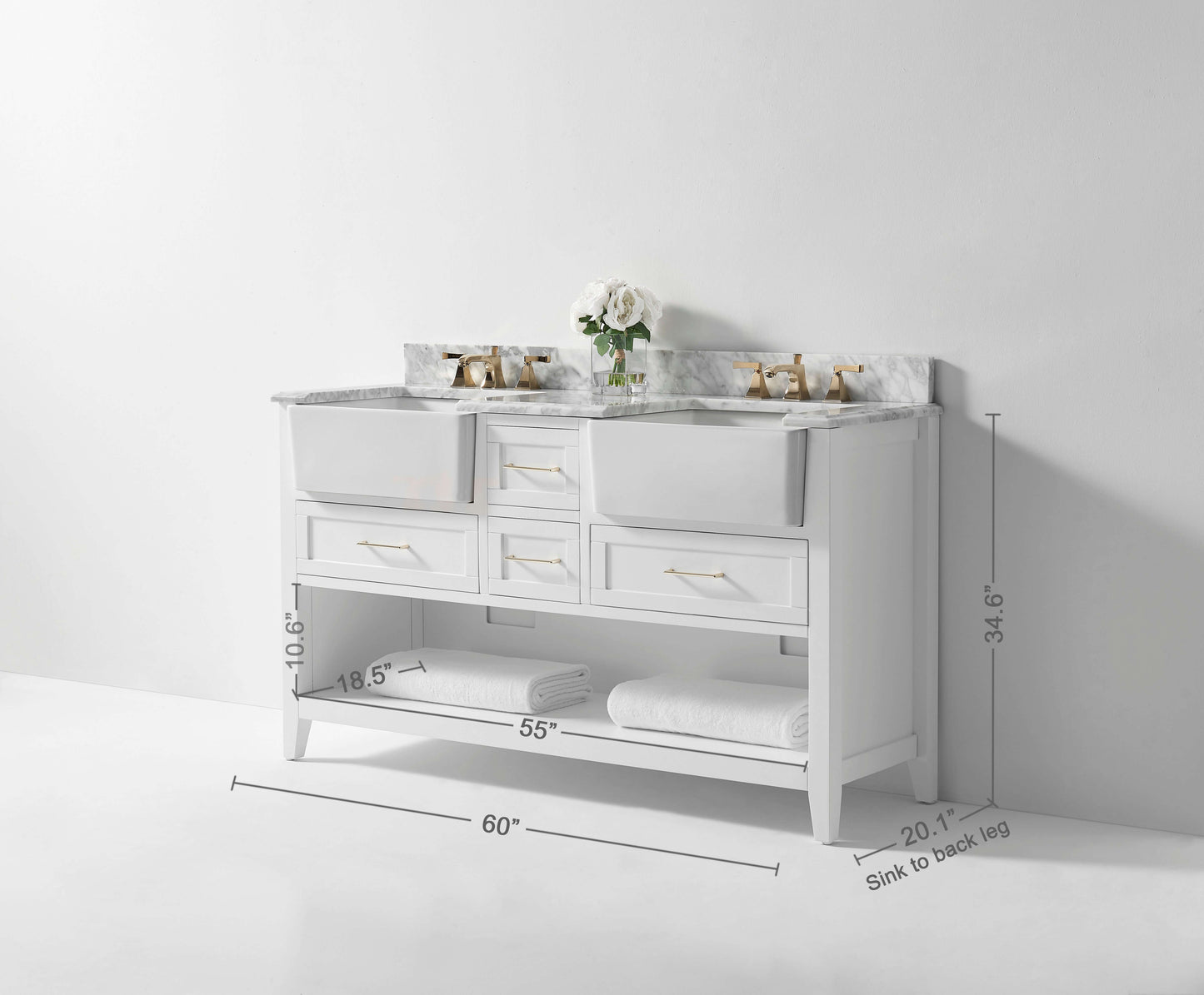 Hayley 60" Bath Vanity Set