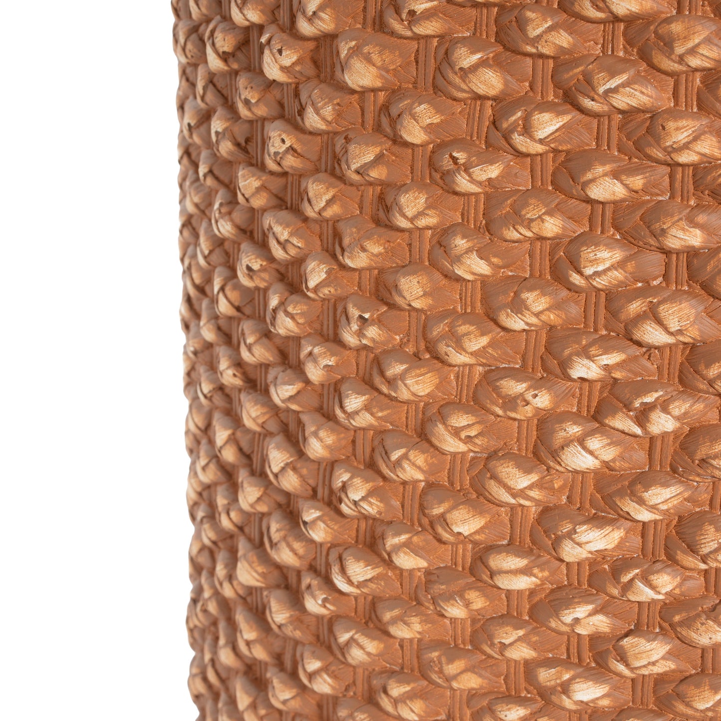 Evie Outdoor Patio Round MGO Side Table Brown