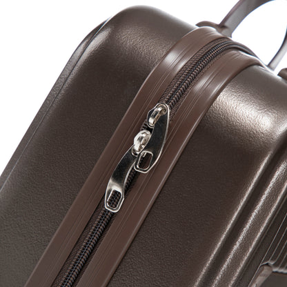 14' & 20' ABS Spinner Wheel Luggage Set with Cosmetic Case
