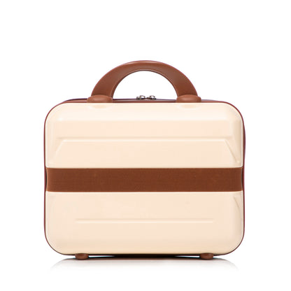 14'/20' 2-Piece Beige ABS Spinner Wheel Luggage Set