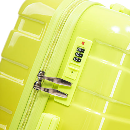 14'/20' 2-Piece PC Spinner Wheel Luggage Set with Gradient Color and Lock
