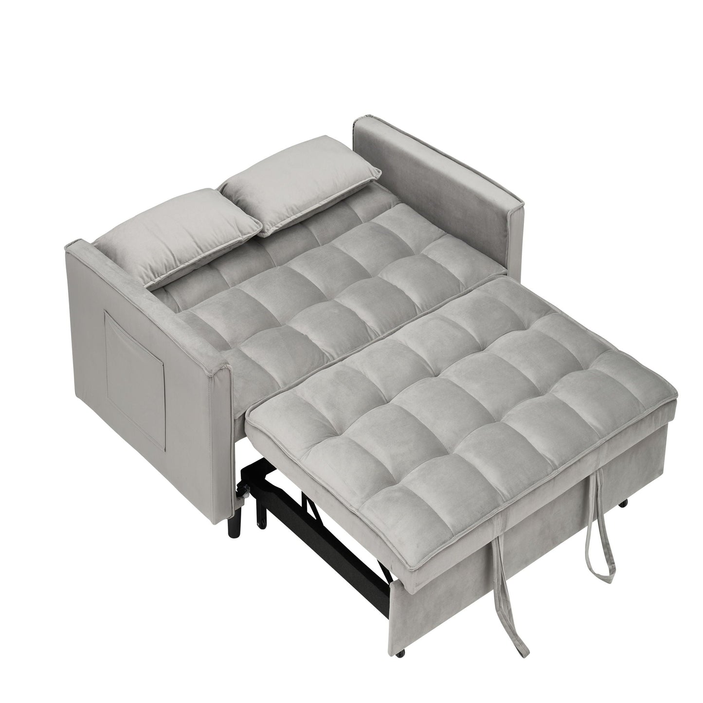 Sofa Bed With Pockets, 3 In 1 Convertible For Living Room