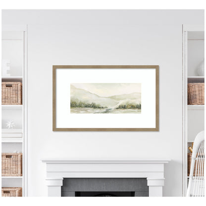 AQ Winter Landscape No. 6 by Annie Quigley Framed Wall Art Print