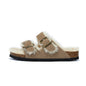 New Cotton Wool Shoes Double Buckle Belt Wool Shoes Indoor Outdoor Wear Warm Slippers Comfy Soft Women Slippers Fur Lined Orthopedic Indoor House Shoes With Adjustable Buckle