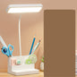 LED Table Lamp With Pen Storage Eye Protection Stepless Dimming Desk Lamp Study Children Smart LED Bedside Lamp Light Decorative Table Lamp Cute Study Lamps for Bedroom Décor