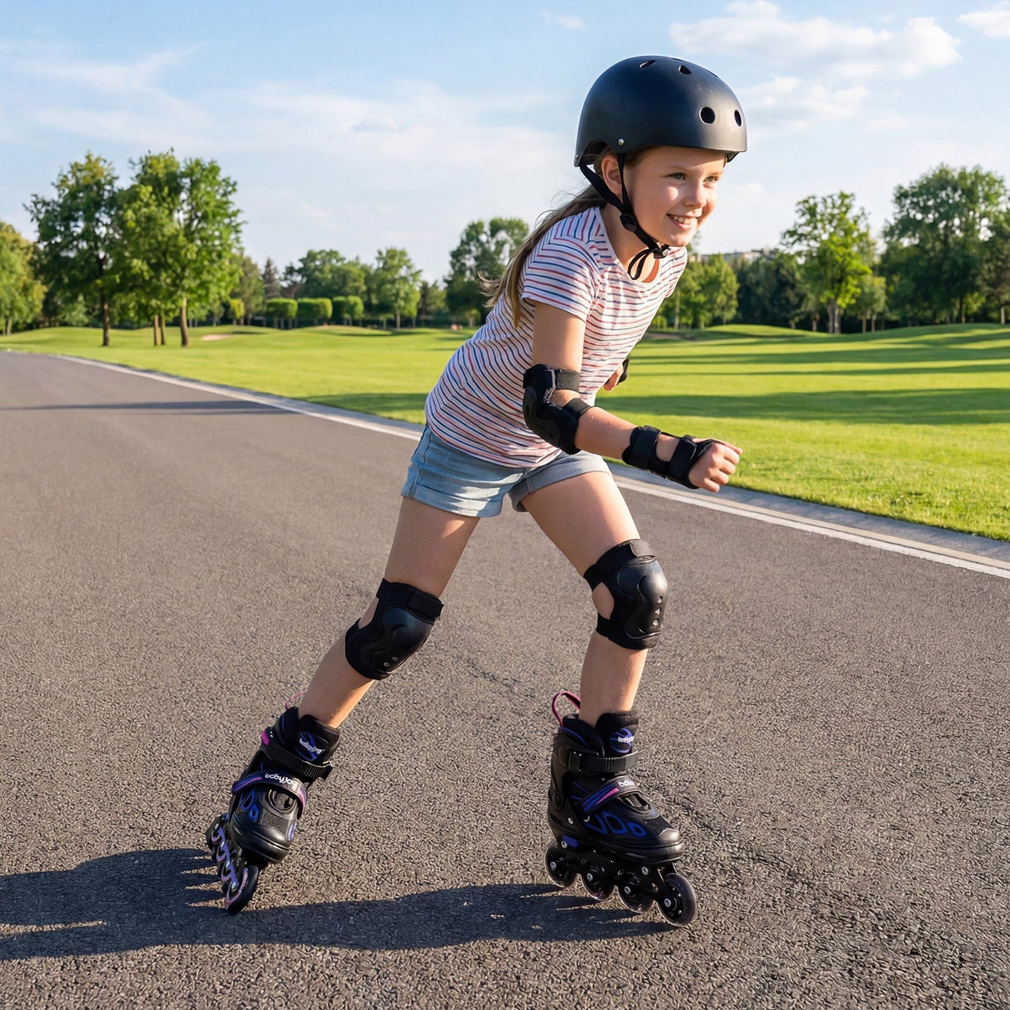 4 Sizes Adjustable Blade Roller with Light-up Wheels for Youth